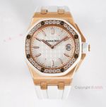 37mm Audemars Piguet Royal Oak Offshore Rose Gold Quartz Watch For Women